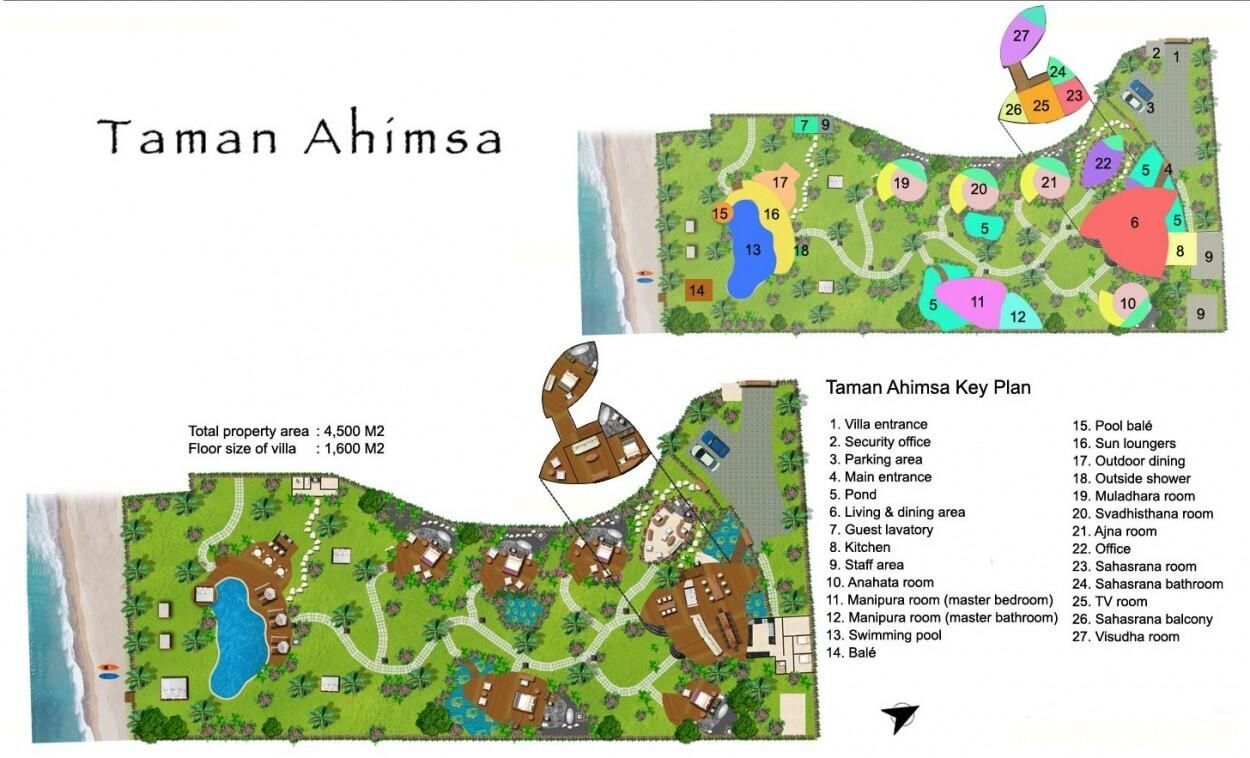 Villa Taman Ahimsa Floor Plan